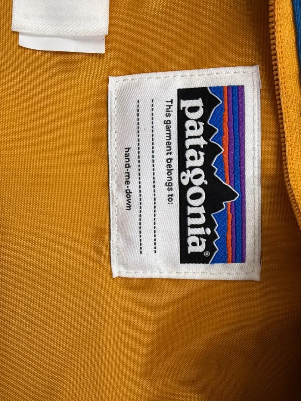 Patagonia Kids Refugio 15L Gym Backback Outdoor Hiking Trail Bag Blue Orange